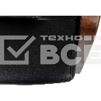 Кресло офисное Бюрократ T-9928WALNUT-CF черный, кожа, на ножках, дерево, фото6