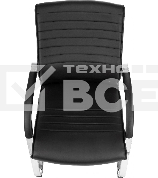 Кресло компьютерное Бюрократ T-8010-LOW-V/BLACK черный, искусственная кожа