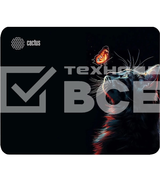 Коврик для мыши Cactus Night Cat 220x180x2мм (CS-MP-P12XS)