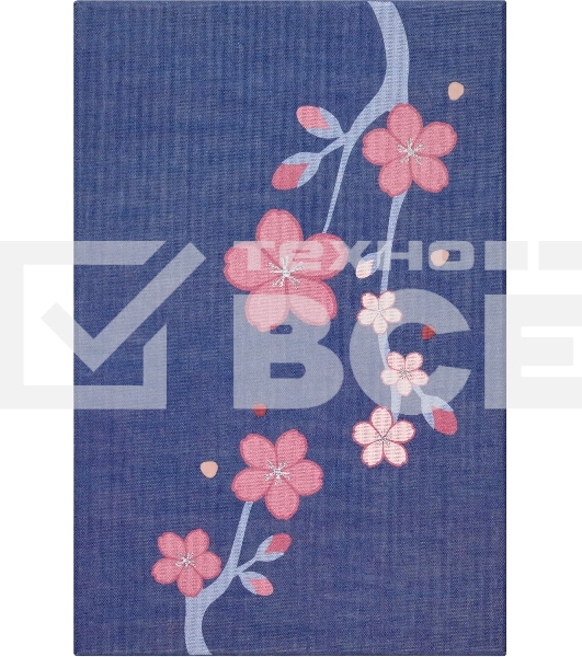 Блокнот Moleskine LIMITED EDITION SAKURA LESU08MM710BOX Pocket 90x140мм, обложка текстиль, 160 страниц, линейка, подарочная коробка, синий, 2025