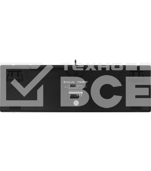 Клавиатура Defender Axeman GK-302 проводная, USB Type-A, чёрный