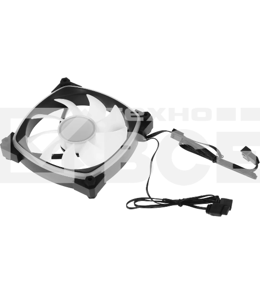 Вентилятор для корпуса Accord ACC-U12 ARGb 120х120x25 черный 4-pin 27дБ (ACC-U12 ARGb BLACK) brown box