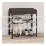 Банкетка ЗМИ Торонто 13S каркас графит, сиденье серый БТ13СГрС, фото3