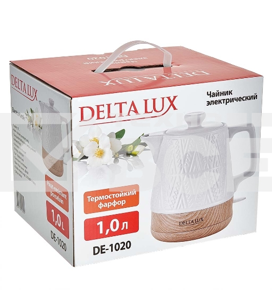 Чайник электрический DELTA LUX DE-1020 белый
