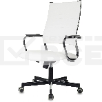 Кресло руководителя Бюрократ CH BALANCE белый экокожа крестов. металл черный, фото3