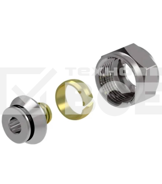 Фитинг коллекторный Royal Thermo 16х2,0 мм 'евроконус', 3/4'