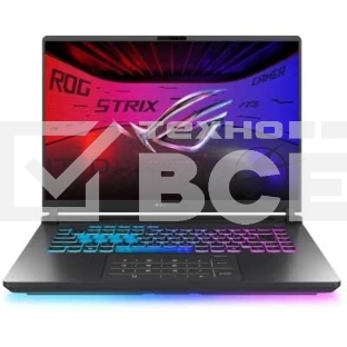 Ноутбук ASUS ROG Strix G16 G615LR-S5162 Intel Core Ultra 7 255HX 2300MHz/16'/2560х1600/16GB/1024GB SSD/NVIDIA GeForce RTX 5070 Ti 12GB/Wi-Fi/Bluetooth/Windows 11 Pro (90NR0LR1-M00670_Win11P) Grey
