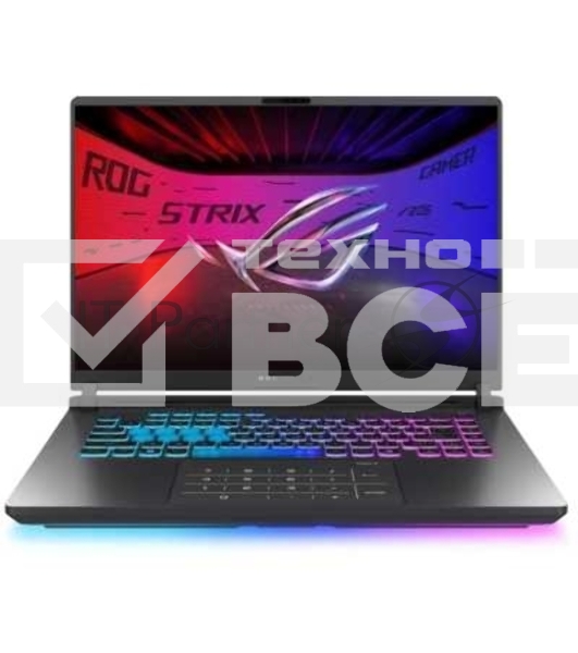 Ноутбук ASUS ROG Strix G16 G615LR-S5162 Intel Core Ultra 7 255HX 2300MHz/16'/2560х1600/16GB/1024GB SSD/NVIDIA GeForce RTX 5070 Ti 12GB/Wi-Fi/Bluetooth/Windows 11 Pro (90NR0LR1-M00670_Win11P) Grey