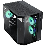 Корпус mATX Eurocase M2771 black, без БП, закаленное стекло 2 стороны, фото3