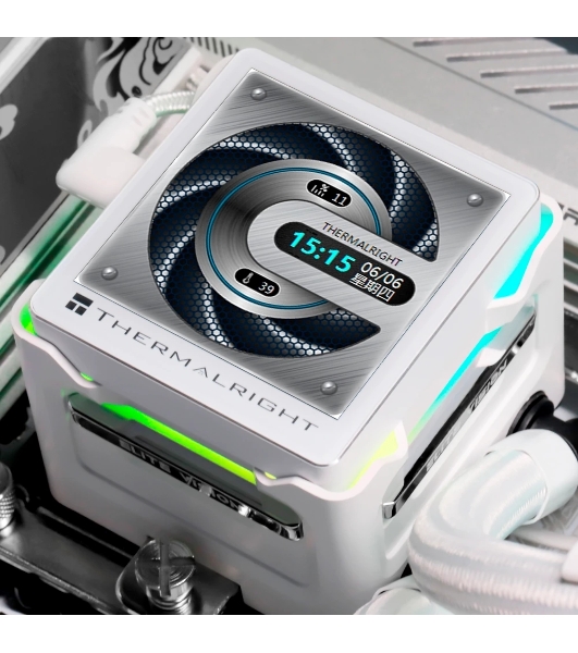 Система жидкостного охлаждения Thermalright Elite Vision 360 (360mm, LED, White, ARGB/Fans: 3x120mm, 69CFM, 27dBA, 2150RPM/Pump height 63mm, Rad thickness 27mm/S: 1700, 1200, 1851, 115X, 2011, 2066, AM5, AM4)