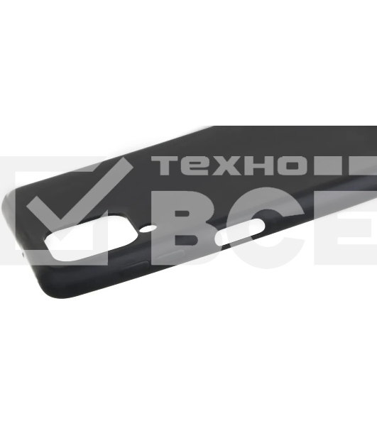 Чехол (клип-кейс) BORASCO Silicone Case, для Samsung Galaxy A22/M22, черный