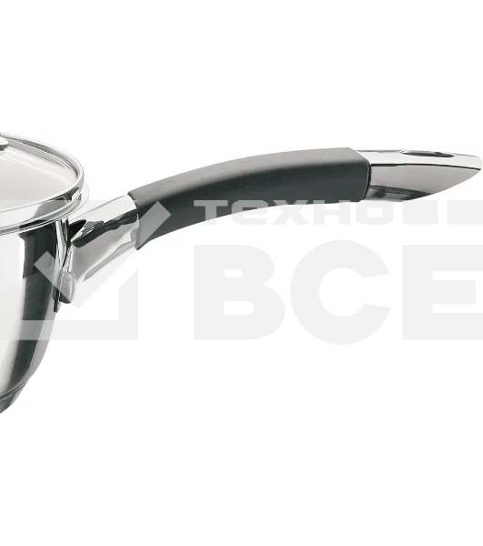 Ковш Rondell Flamme RDS-026, 1.3л, 16см, с крышкой, стальной