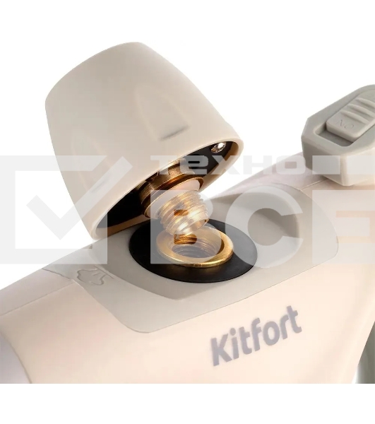 Пароочиститель ручной Kitfort КТ-9177 1050Вт бежевый/серый
