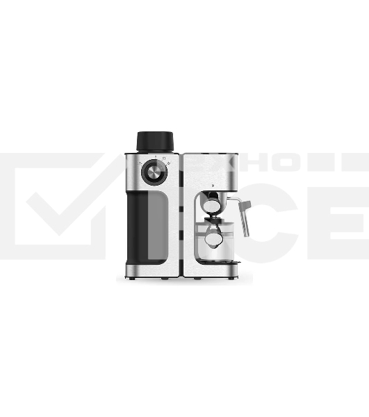 Кофеварка рожковая BQ CM4000 cтальной-черный, исп. кофе - молотый, 0.24 л, 800 Вт, 4 Бар