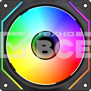 Вентилятор для корпуса Bloody BD-CF120ARGB5 LCD ARGB черный, 120 мм, 1600 об/мин, 26 дБ, 4 pin