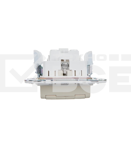 Розетка 1-местная IEK SKANDY SK-R11B (SK-R16-16-44-K10) с заземлением, с защитными шторками и крышкой 16А IP44, бежевый