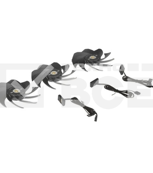 Вентилятор Thermaltake Toughfan EX14 Pro реверсивный 140x140x25mm черный 4-pin 31.6-34.1dB Ret (CL-F172-PL14BL-A)