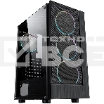 Компьютерный корпус AeroCool / Formula F-33RGB черный без БП ATX 3x120mm 2xUSB2.0 1xUSB3.0 audio bott PSU, фото 1