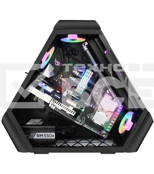 Компьютерный корпус JONSBO TR03-G Black без БП, боковая панель из закаленного стекла, mini-ITX, micro-ATX, ATX, черный