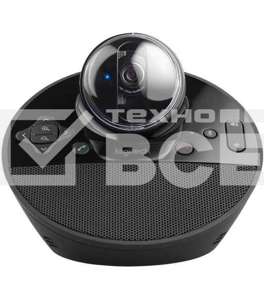 Веб-камера Logitech Conference Cam ВСС950 черный 3Mpix (1920x1080) USB2.0 с микрофоном (960-001005)