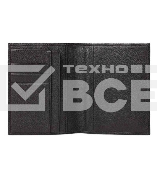 Обложка для документов Piquadro Modus Special PP1660MOSR/N, черный, натур.кожа