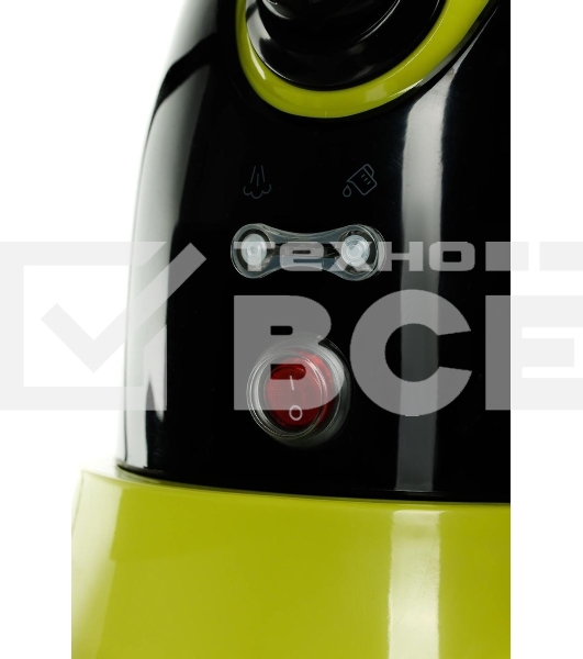 Пароочиститель напольный Kitfort КТ-9102-2 черный/салатовый