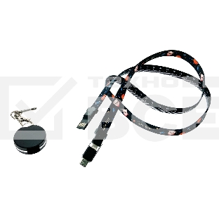 Кабели/Переходники Espada 3в1 Elyard3i1 ремешок черный Type C + micro USB + Lightning