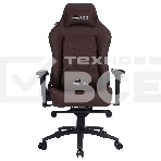 Кресло игровое Cactus CS-CHR-0112BR коричневый, сиденье коричневый, эко.кожа, с подголов. крестовина металл, пластик черный, фото2