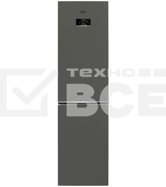 Холодильник Beko B3R0CNK332HG темно-серый двухкамерный 200/100л морозилка снизу, No Frost