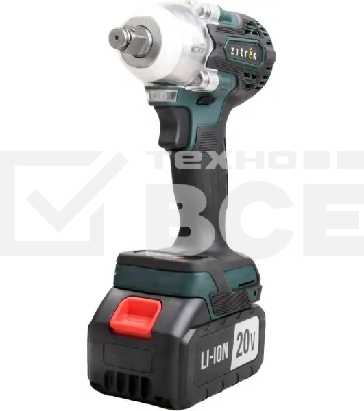 Гайковерт Zitrek Crusher 20 зеленый/черный аккум. патрон:квад.1/2