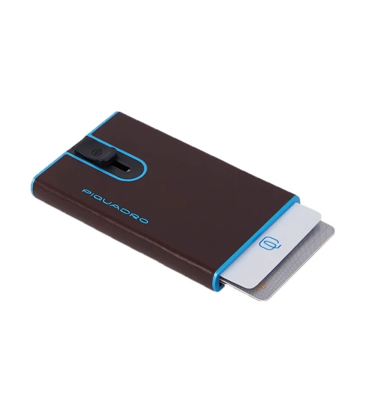 Чехол для кредитных карт Piquadro Blue Square PP4825B2BLR/MO, натур.кожа, красное дерево