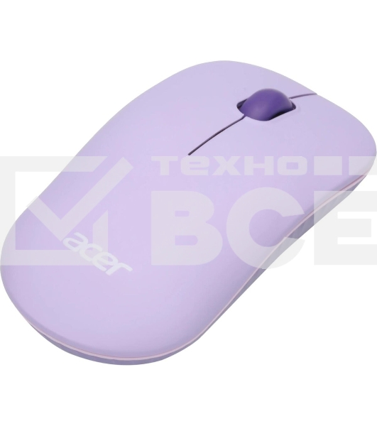 Мышь беспроводная Acer OMR205 фиолетовый, 1200 dpi, радиоканал, USB, кнопки - 3