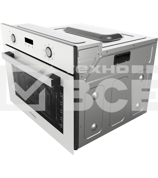 Духовой шкаф электрический Hyundai HEO 64512 WG стекло белое