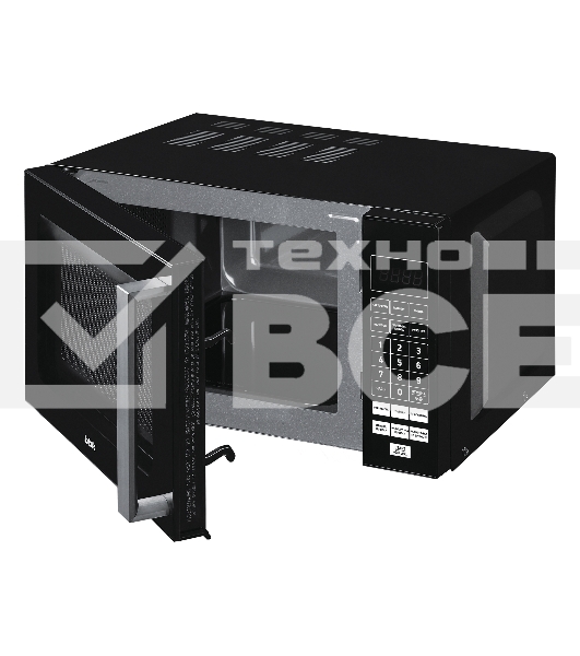 Микроволновая печь BBK 20MWS-779S/B чёрный, 20 л, 700 Вт, переключатели - сенсор