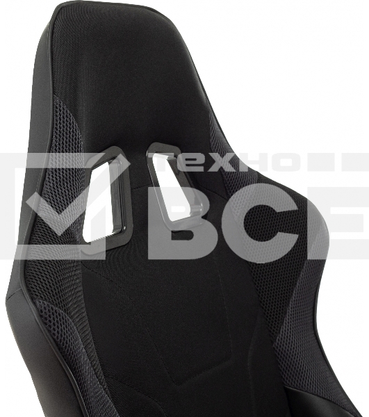Кресло игровое Бюрократ VIKING 4 AERO BLACK EDITION черный искусст.кожа/ткань