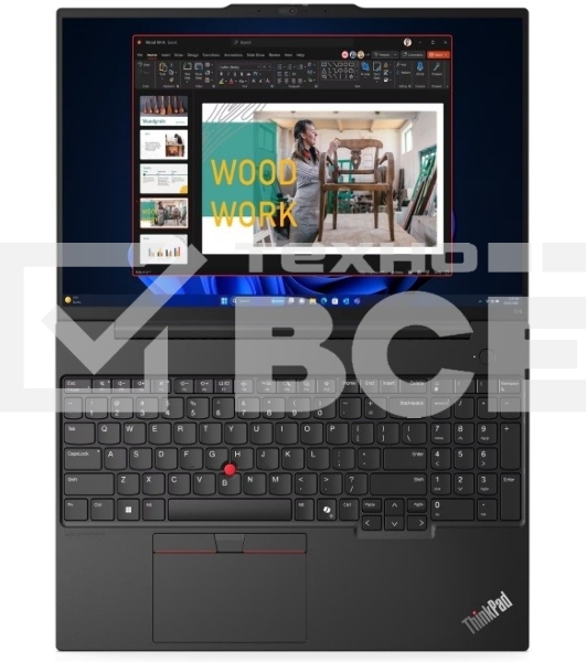 Ноутбук Lenovo ThinkPad E16 Gen 2 черный Intel Core Ultra 7 155H 3800MHz/16