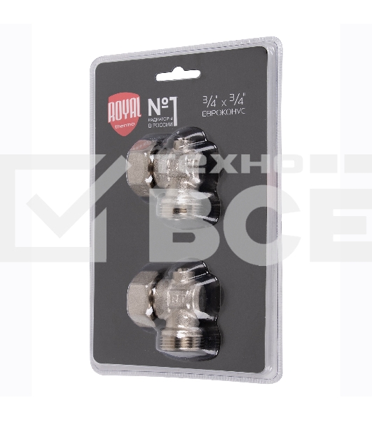 Набор нижнего подключения Royal Thermo угловой раздельный 3/4х3/4ЕК