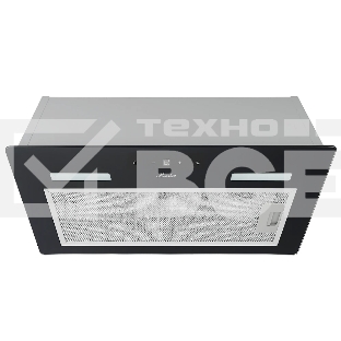 Встраиваемая вытяжка Monsher MASSY 60 Noir, 52 см, сенсорное управление, 3 скорости, 650 м3/ч, LED освещение, таймер, черный