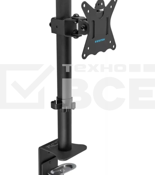 Кронштейн для монитора Kromax CASPER-505 черный 4 шт/уп. 10'-34', max 10 кг, 4 ст св., нак. ±80°, пов. 180°, max VESA 100x100 мм.