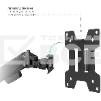Кронштейн Kromax ORION-11 черный, 8 шт/уп. Кр. стал. настенный для TV 13'-48', max 3.2-20 кг, 5 ст св., нак. ±50°, пов. ±90°, от ст. 63-380 мм, max VESA 200x200 мм., фото6