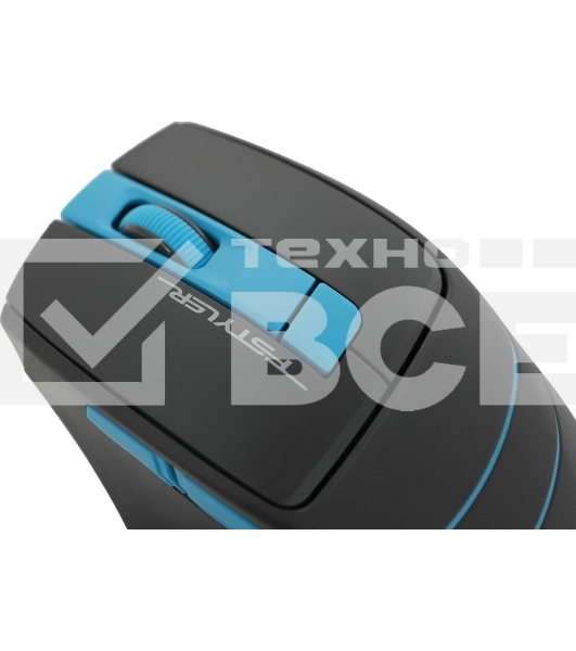 Мышь беспроводная A4Tech Fstyler FG30S серый/синий, 2000 dpi, радиоканал, USB, кнопки - 5