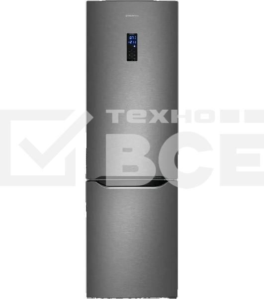 Холодильник Maunfeld MFF195NFIX10 нержавеющая сталь двухкамерный 252/98л морозилка снизу, No Frost