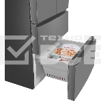 Холодильник Maunfeld MFF180NFSE01 нержавеющая сталь трехкамерный 224/113л морозилка снизу, No Frost, фото10