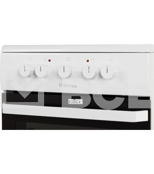 Плита электрическая Hansa FCCW54000 белый, конфорок 4 шт, духовка 68 л, 50 см x 85 см x 60 см