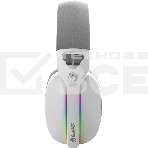 Гарнитура MARVO HG9086W Pulz 70W белый, беспроводная + проводная, радиоканал, до 10 ч, съёмный микрофон, подсветка, совместимость с PS5, Xbox, фото4