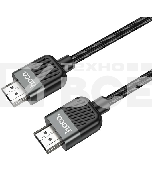 Кабель Hoco US09 ver2.0 HDMI (m) HDMI (m) 2м черный (пакет)