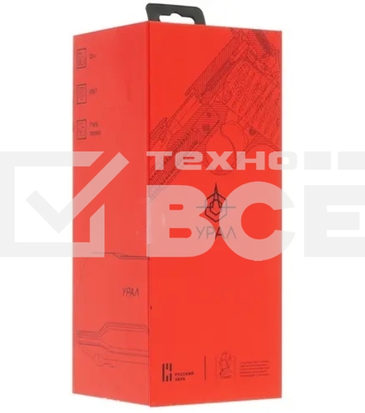 Колонка портативная Ural ТТ М-2, 12W, 2.0 BT/3.5Jack, 10м, 2000mAh, красный