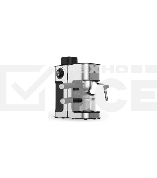 Кофеварка рожковая BQ CM4000 cтальной-черный, исп. кофе - молотый, 0.24 л, 800 Вт, 4 Бар
