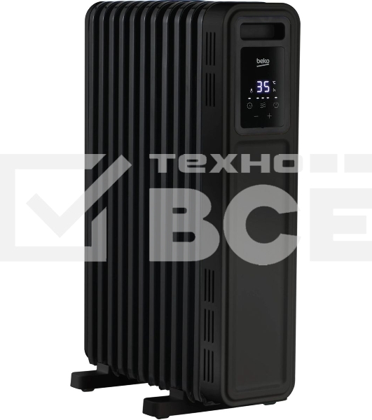 Радиатор масляный Beko Winter Range RHO 8323 B черный, 2300 Вт, 25 м2, термостат