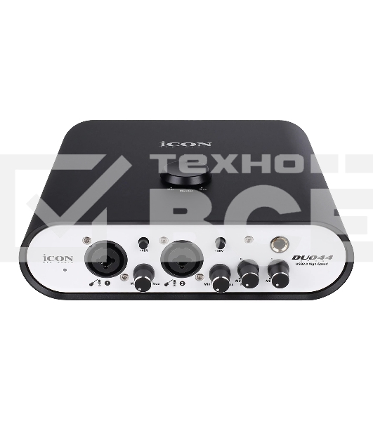 Аудиоинтерфейс USB Icon Duo44 Dyna B/W АЦП/ЦАП: 24 бит/192 кГц, 127 дБ, входы/выходы: 2хCombo XLR/TRS/ 2х1/4